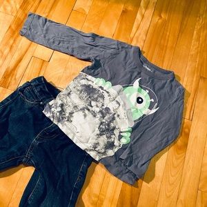 GLOW IN THE DARK long sleeve t-shirt 3T